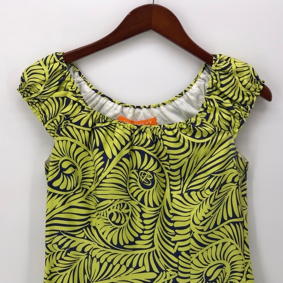 CK Bradley NY Silk Pago Pago Off Shoulder Dress 2 - Picture 3 of 7